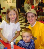parent with two students 
